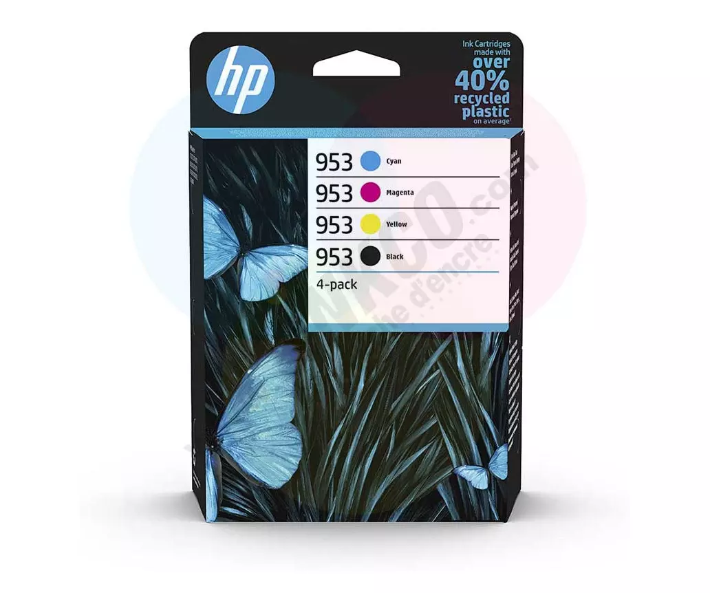 HP 953 noir et couleur - Pack de 4 cartouches de marque HP 953 noir et  couleurs