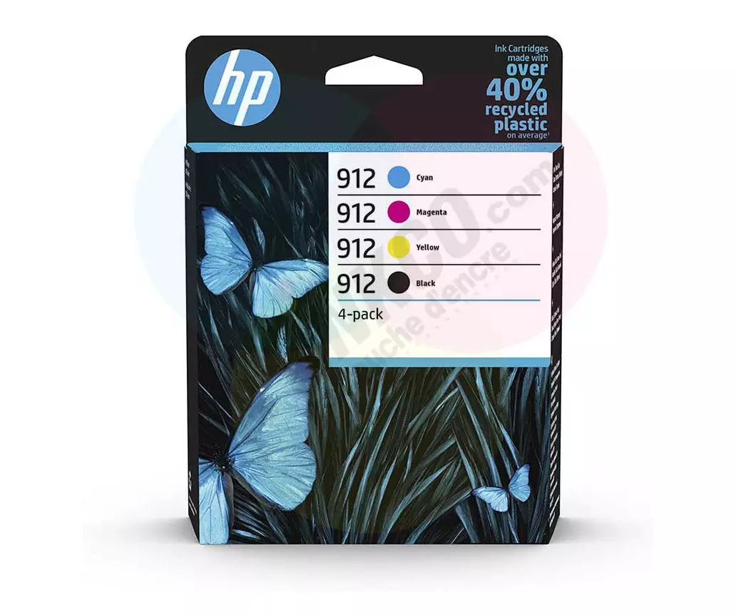 ✓ Pack 4 cartouches compatibles avec HP 912XL couleur pack en