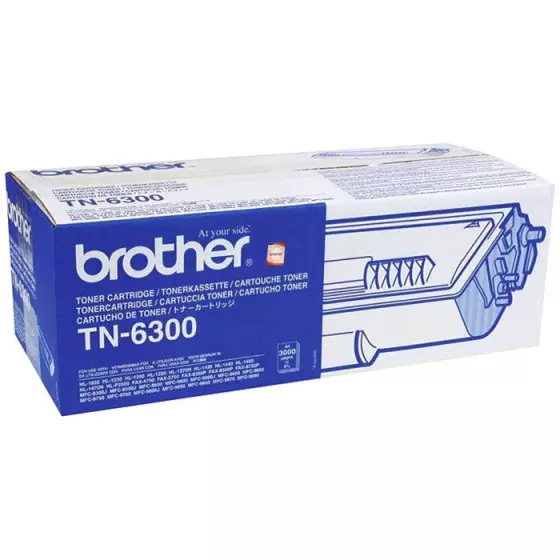 Toner BROTHER TN6300 (TN-6300) noir de 3000 pages - cartouche laser de marque BROTHER