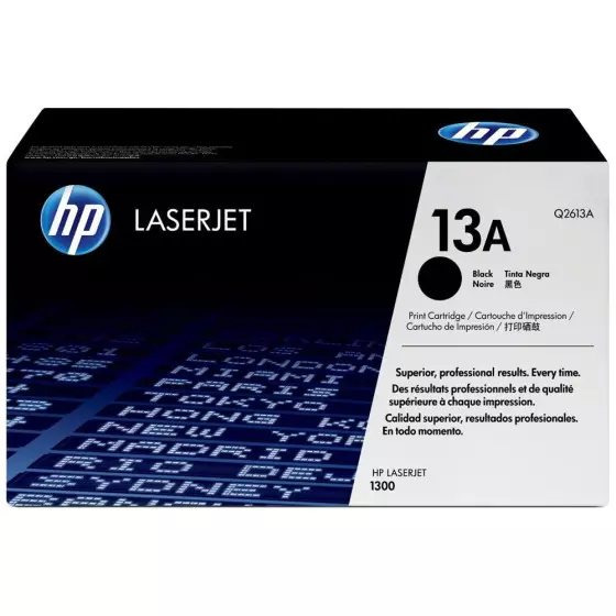 Toner HP 13A (Q2613A) noir de 2500 pages - cartouche laser de marque HP