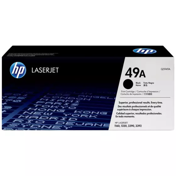 Toner HP 49A (Q5949A) noir de 2500 pages - cartouche laser de marque HP