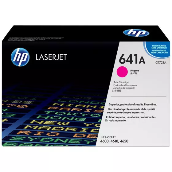 Toner HP 641A (C9723A) magenta de 8000 pages - cartouche laser de marque HP