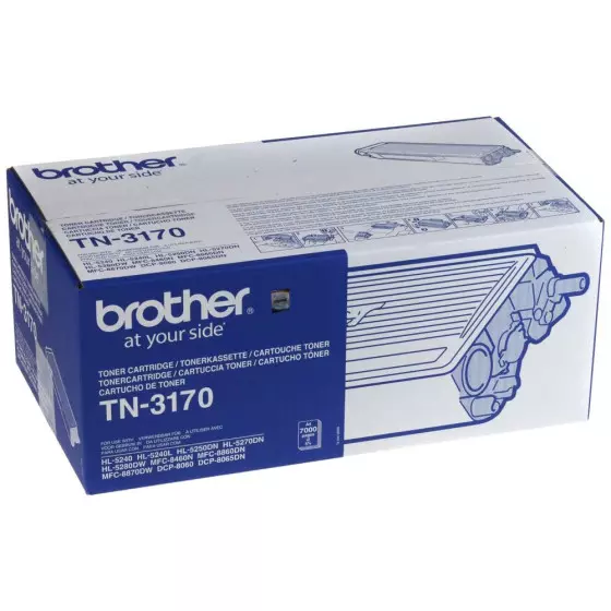 Toner BROTHER TN3170 (TN-3170) noir de 7000 pages - cartouche laser de marque BROTHER