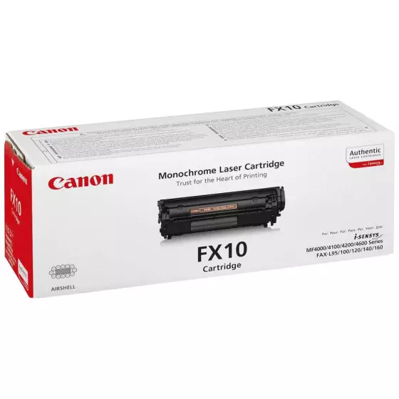 Toner CANON FX10 (0263B002) noir de 2000 pages - cartouche laser de marque CANON