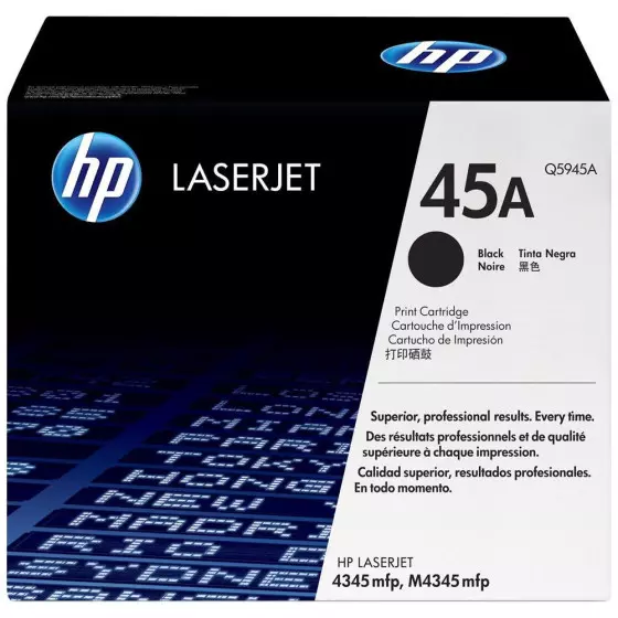 Toner HP 45A (Q5945A) noir de 18000 pages - cartouche laser de marque HP