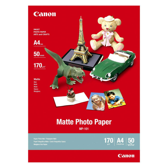 Papier Photo Mat de Marque Canon 170g : boîte 50 feuilles A4 21x29,7