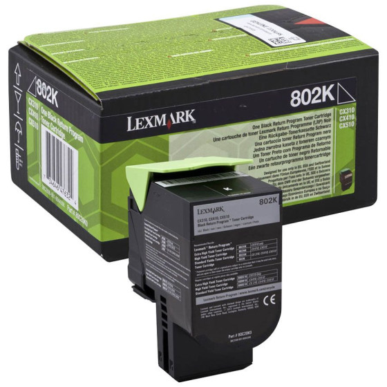 Lexmark 802K - Toner de marque Lexmark 80C20K0 LRP noir (simple capacité)