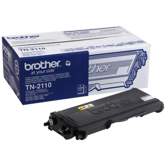 Toner BROTHER TN2110 (TN-2110) noir de 1500 pages - cartouche laser de marque BROTHER