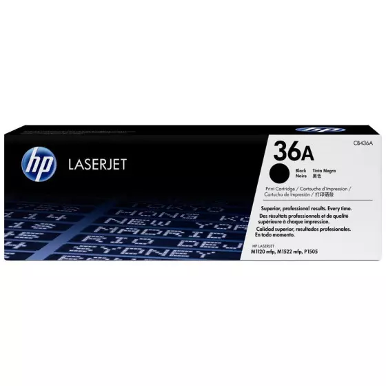 Toner HP 36A (CB436A) noir de 2000 pages - cartouche laser de marque HP