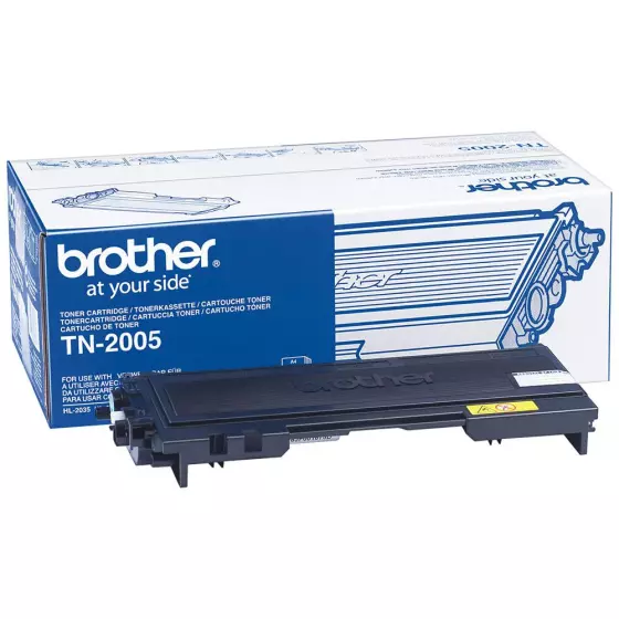 Toner BROTHER TN2005 (TN-2005) noir de 1500 pages - cartouche laser de marque BROTHER