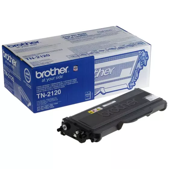 Toner BROTHER TN2120 (TN-2120) noir de 2600 pages - cartouche laser de marque BROTHER