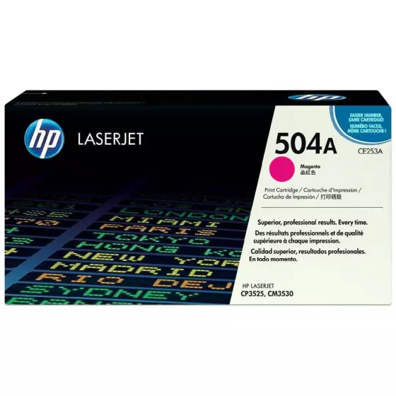 Toner HP 504A (CE253A) magenta de 7000 pages - cartouche laser de marque HP