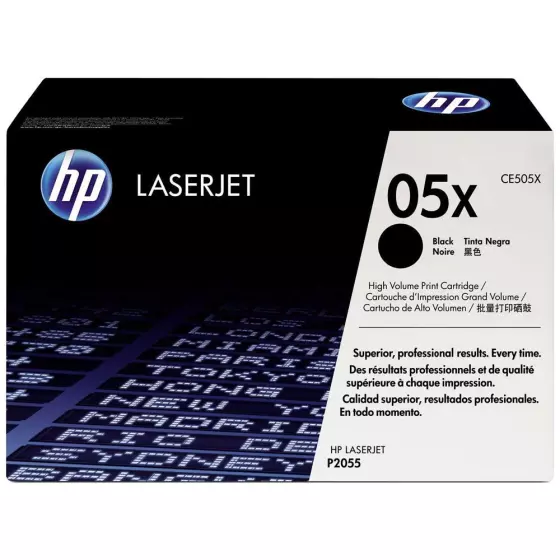 Toner HP 05X (CE505X) noir de 6500 pages - cartouche laser de marque HP