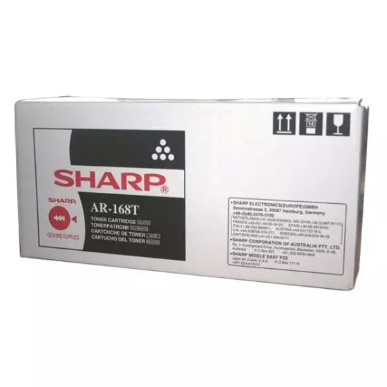 Toner de marque Sharp AR-168LT noir - 8000 pages