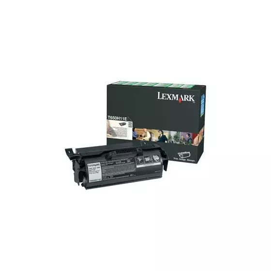Toner LEXMARK T650H (0T650H11E) noir de 25000 pages - cartouche laser de marque LEXMARK