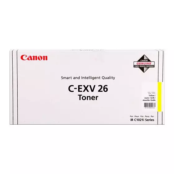 Toner CANON C-EXV 26 (1657B006) jaune de 6000 pages - cartouche laser de marque CANON