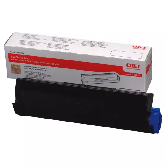 Toner OKI B4600 (43502002) noir de 7000 pages - cartouche laser de marque OKI