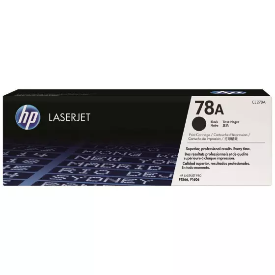 Toner HP 78A (CE278A) noir de 2100 pages - cartouche laser de marque HP