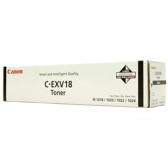 Toner CANON C-EXV 18 (0386B002) noir de 8400 pages - cartouche laser de marque CANON