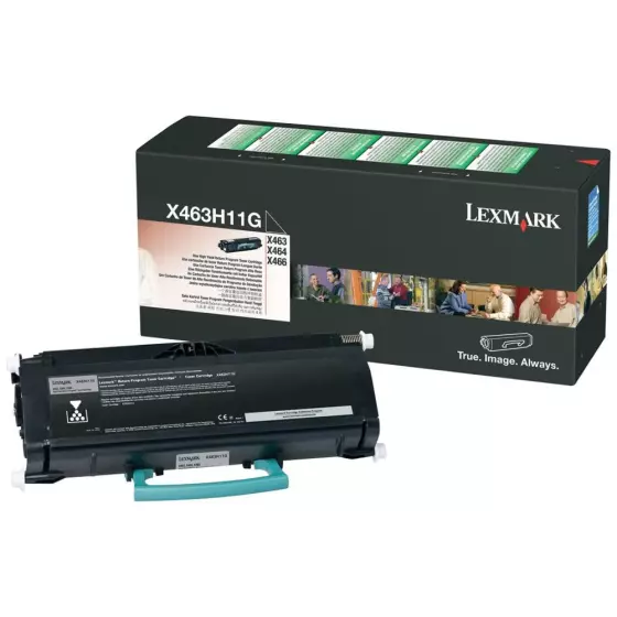 Toner LEXMARK X463H (X463H11G) noir de 9000 pages - cartouche laser de marque LEXMARK