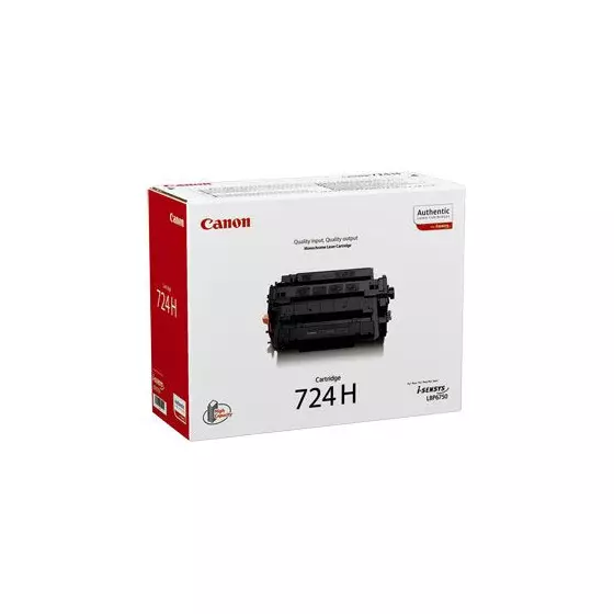 Toner CANON 724H (3482B002) noir de 12500 pages - cartouche laser de marque CANON