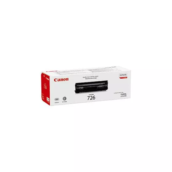 Toner CANON 726 (3483B002) noir de 2100 pages - cartouche laser de marque CANON