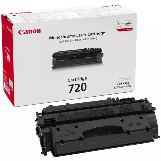 Toner CANON 720 (2617B002) noir de 5000 pages - cartouche laser de marque CANON
