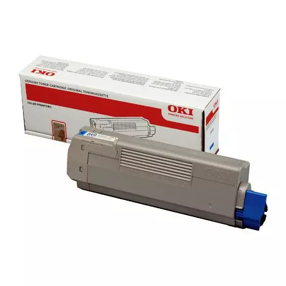 Toner OKI C610 (44315307) cyan de 6000 pages - cartouche laser de marque OKI