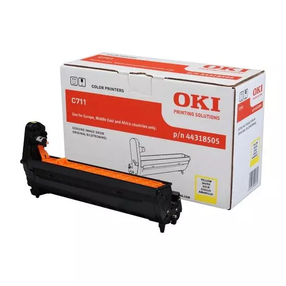 Tambour de marque OKI 44318505 jaune pour imprimante OKI C711 (20000 pages)