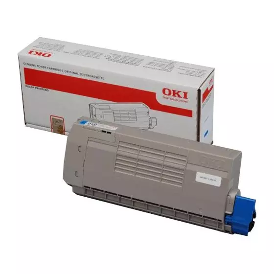 Toner de marque OKI 44318607 cyan pour imprimante OKI C710 / C711