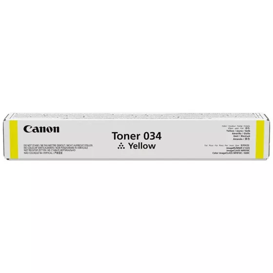 Toner de marque Canon 034 / 9451B001 jaune