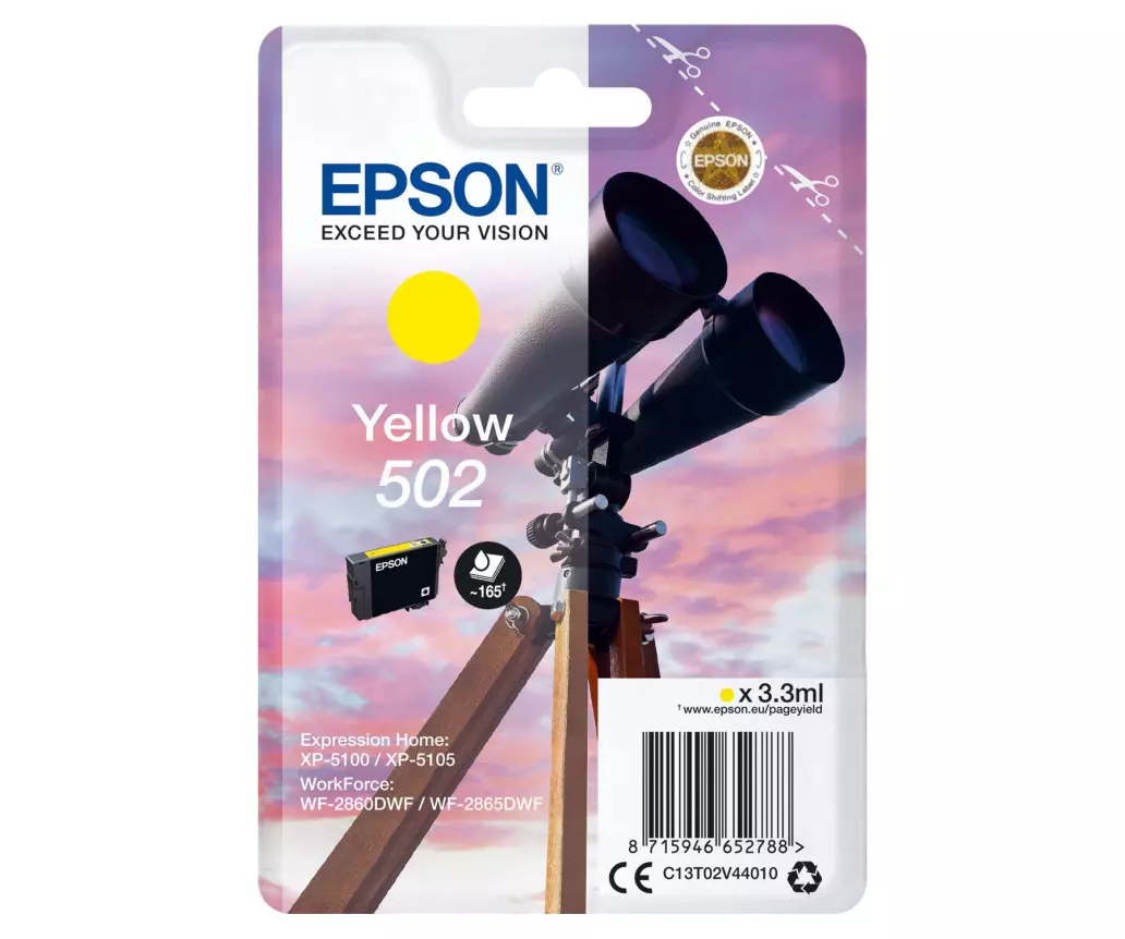 Cartouche compatible epson 502xl jaune