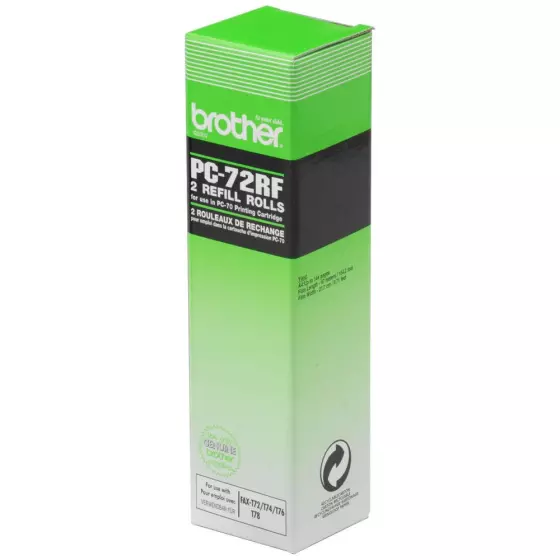 Brother PC72RF - LOT de 2 rubans de marque Brother PC-72RF