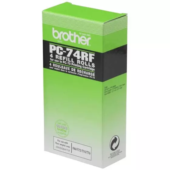Brother PC74RF - LOT de 4 rubans de marque Brother PC-74RF