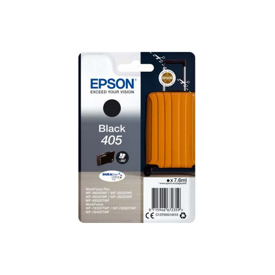 Epson 405 noire. Cartouche d'encre de marque Epson Valise 7,6ml