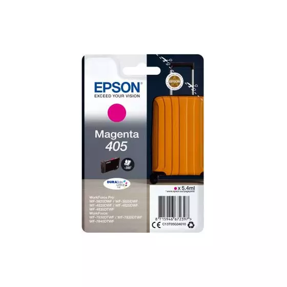 Cartouche EPSON 405 Valise (C13T05G34010) magenta - cartouche d'encre de marque EPSON
