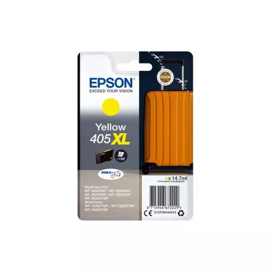 Cartouche EPSON 405XL Valise (C13T05H44010) jaune - cartouche d'encre de marque EPSON