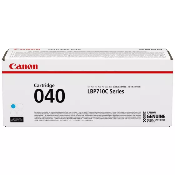 Toner laser de marque Canon 040 / 0458C001 cyan - 5400 pages