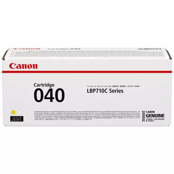 Toner laser de marque Canon 040 / 0454C001 jaune - 5400 pages
