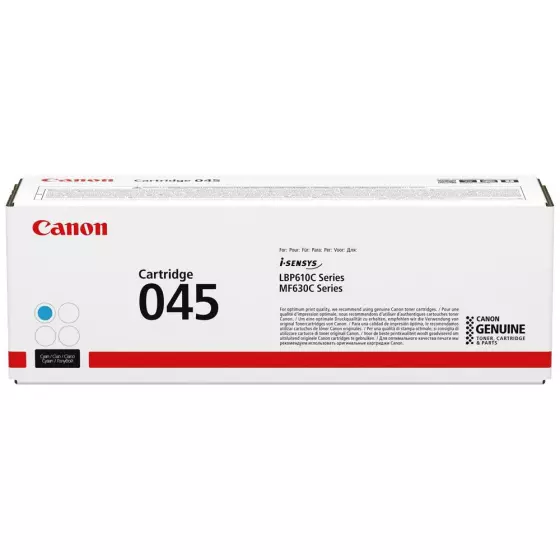 Toner laser de marque Canon 045 / 1241C002 cyan - 1300 pages