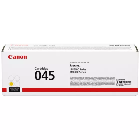 Toner laser de marque Canon 045 / 1239C002 jaune - 1300 pages