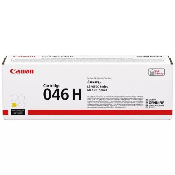 Toner laser de marque Canon 046H / 1251C002 jaune - 5000 pages