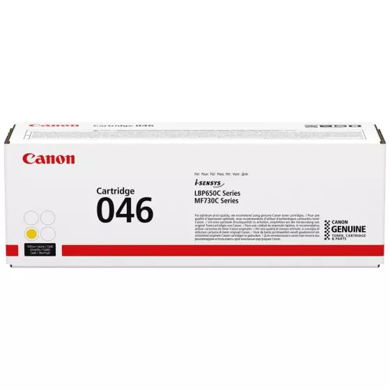 Toner laser de marque Canon 046 / 1247C002 jaune - 2300 pages