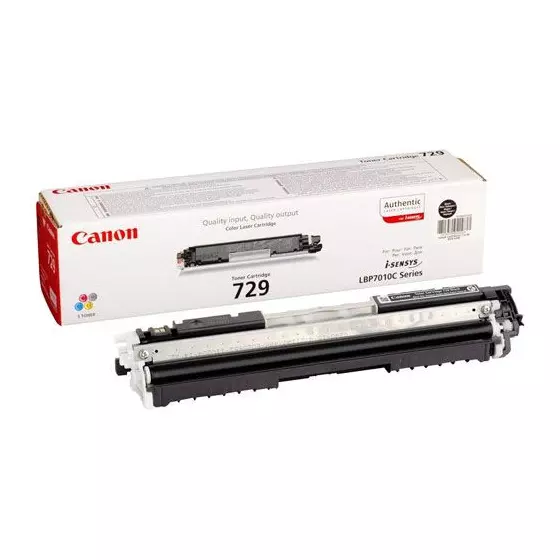 Toner CANON 729 (4370B002) noir de 1200 pages - cartouche laser de marque CANON