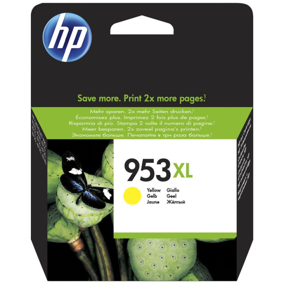 HP 953XL - Cartouche d'encre de marque HP F6U18AE jaune - 1600 pages
