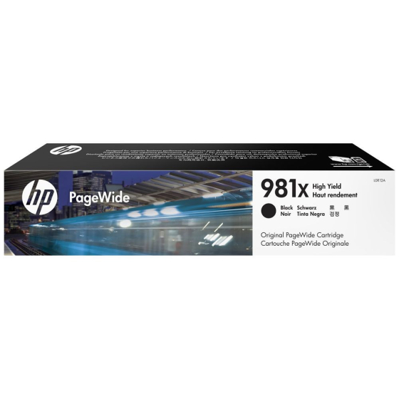 HP 981X - Cartouche d'encre de marque PageWide L0R12A noire - 11000 pages