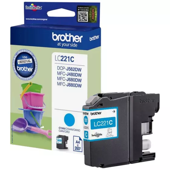 Cartouche BROTHER LC221C...