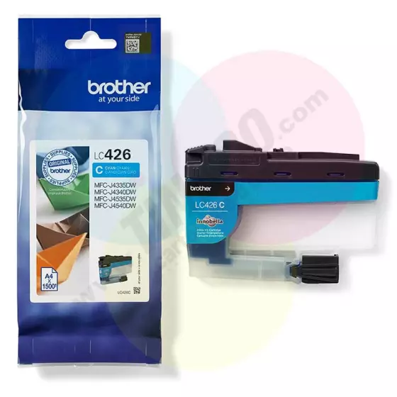 Cartouche d'encre de marque BROTHER LC426C Cyan 1500 pages - consommable original