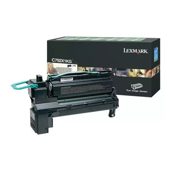Toner LEXMARK C792X1K (0C792X1KG) noir de 20000 pages - cartouche laser de marque LEXMARK