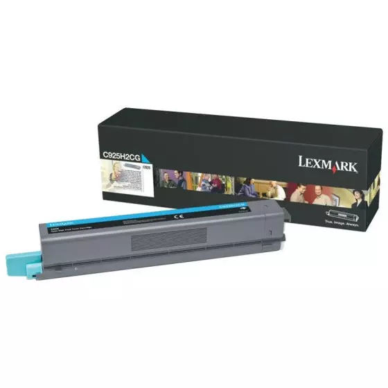 Toner LEXMARK C925H2C (0C925H2CG) cyan de 7500 pages - cartouche laser de marque LEXMARK